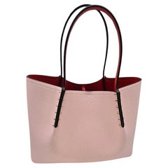 Christian Louboutin Cabarock Spiked Poupee Leather Tote