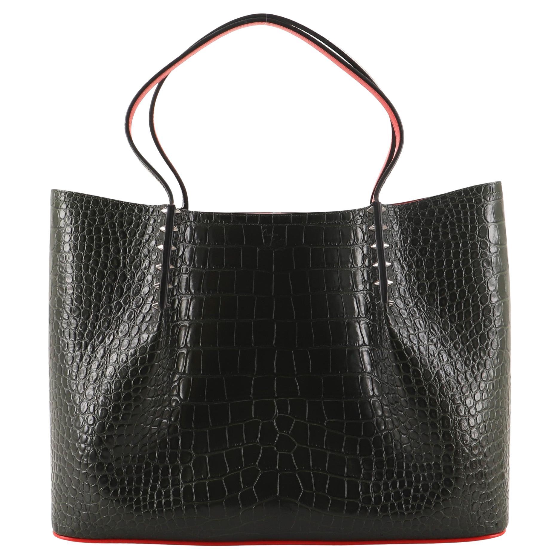 Christian Louboutin Paloma Tote Embellished Suede Small at 1stDibs