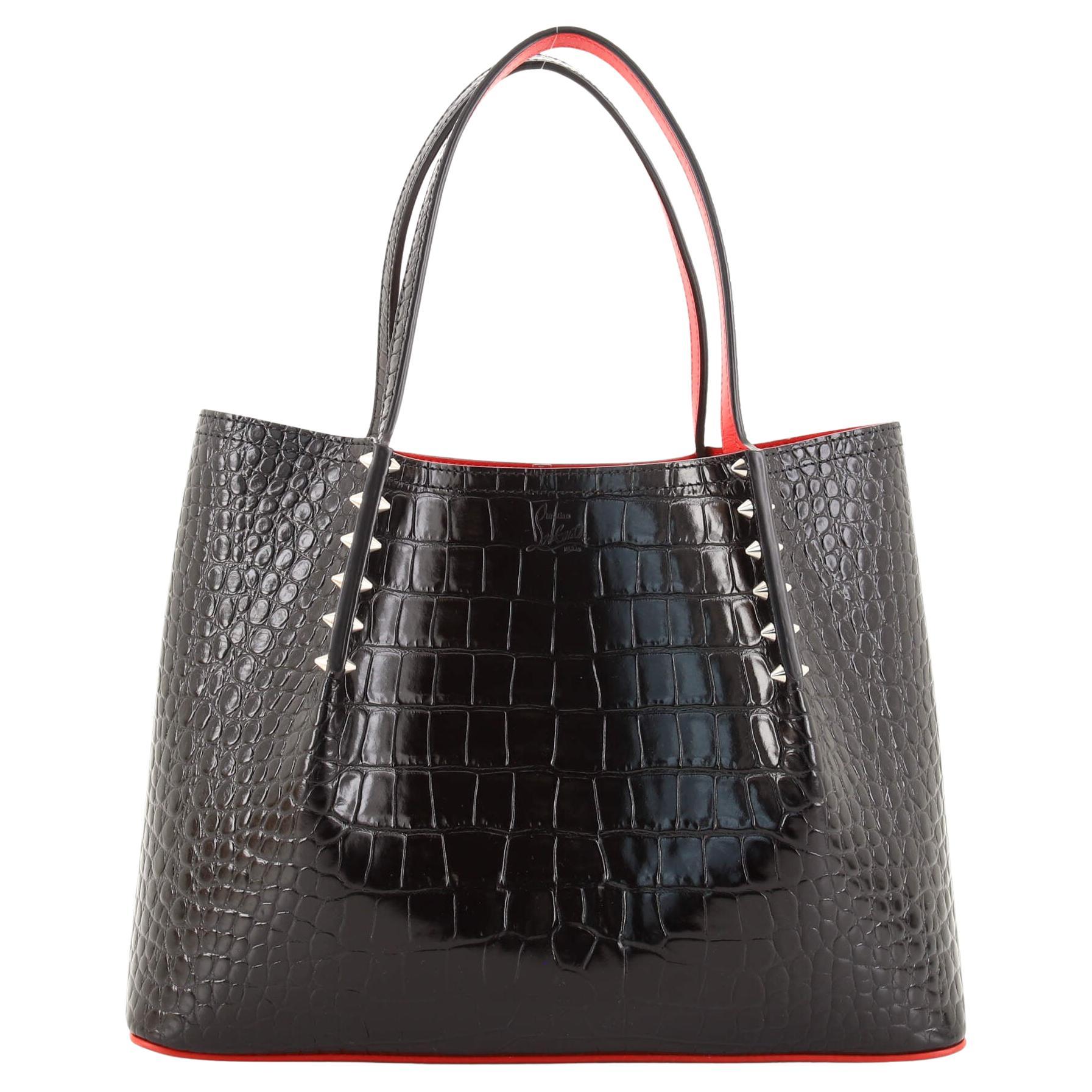 Christian Louboutin Trictrac Portfolio Bag Leather and Spiked Leather ...