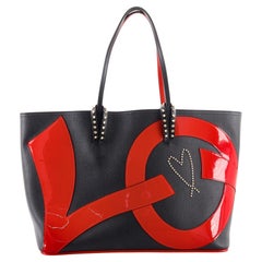 Christian Louboutin Cabata East West Tote Leather with Patent Large