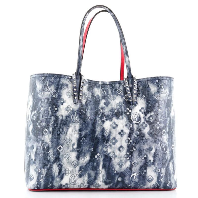 Christian Louboutin Cabata East West Tote Printed Leather Large In Good Condition In NY, NY