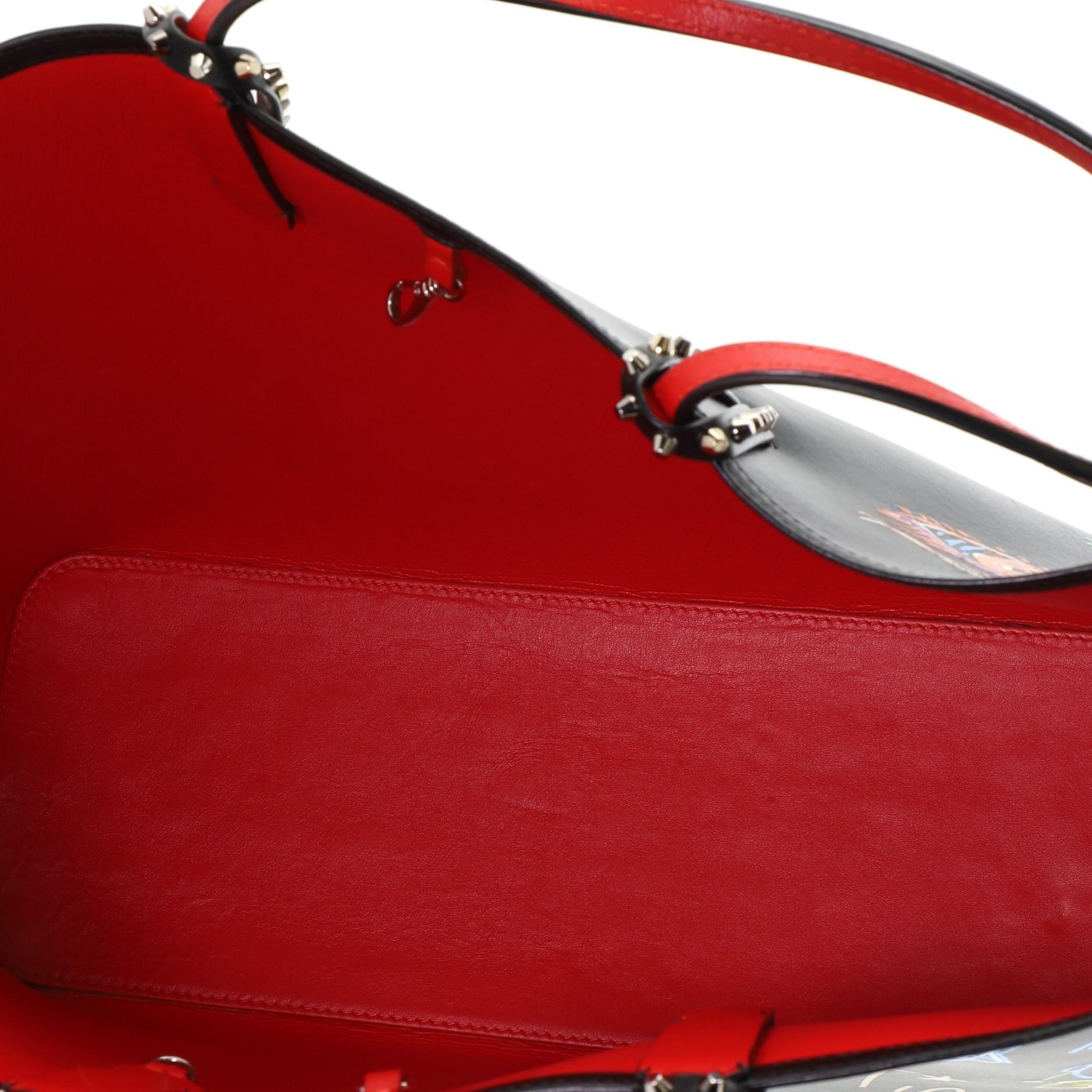 Christian Louboutin Cabata East West Tragetasche aus bedrucktem Leder Groß 1