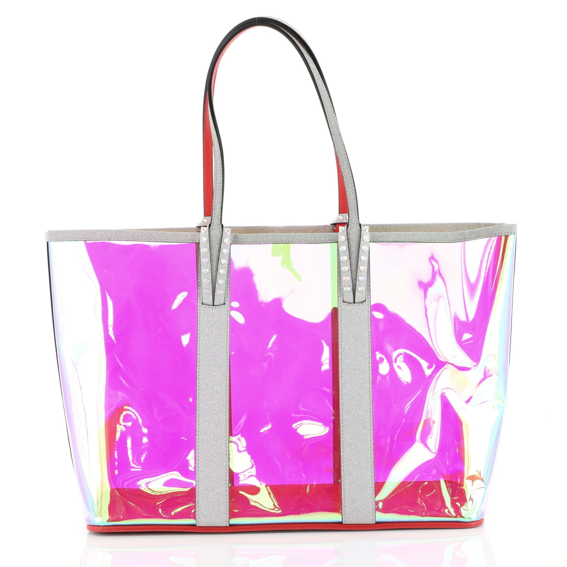 Christian Louboutin Cabata East West Tote PVC Large In Excellent Condition In NY, NY