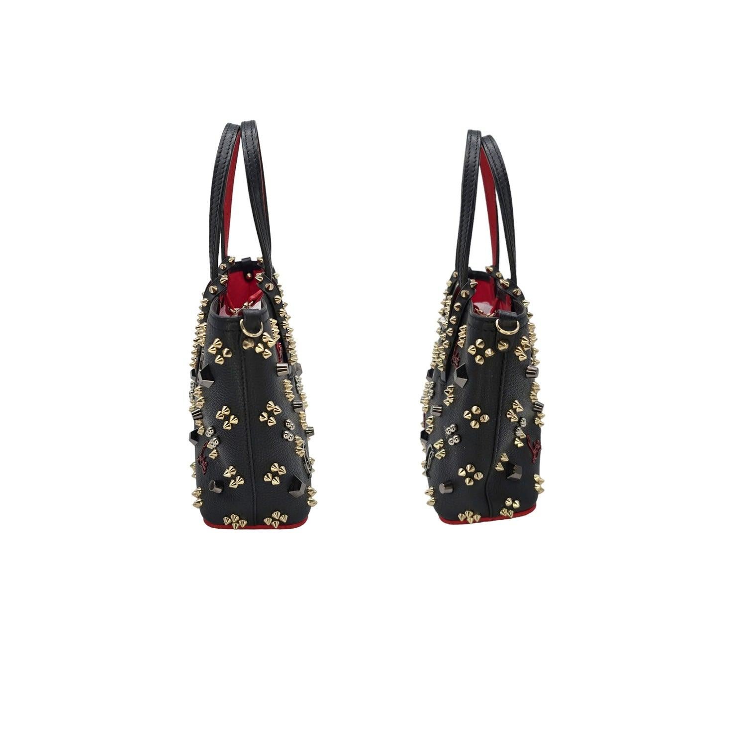Women's Christian Louboutin Cabata Mini Loubinthesky Studded East West Tote