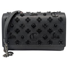 Christian Louboutin, pochette-portafoglio "Loubinthesky Paloma Chain" in pelle di vitello