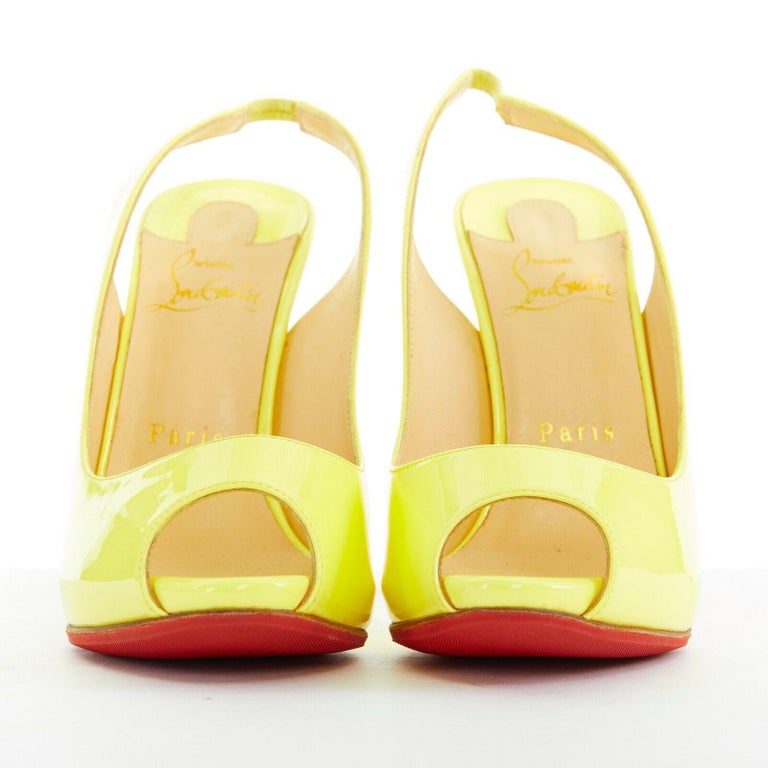 canary yellow pumps