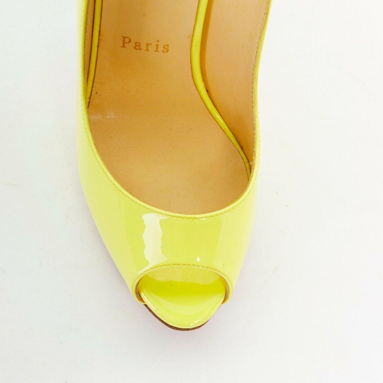 canary yellow pumps
