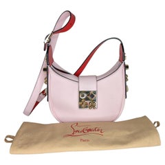 Christian Louboutin Carasky Mini Borsa Hobo in pelle borchiata