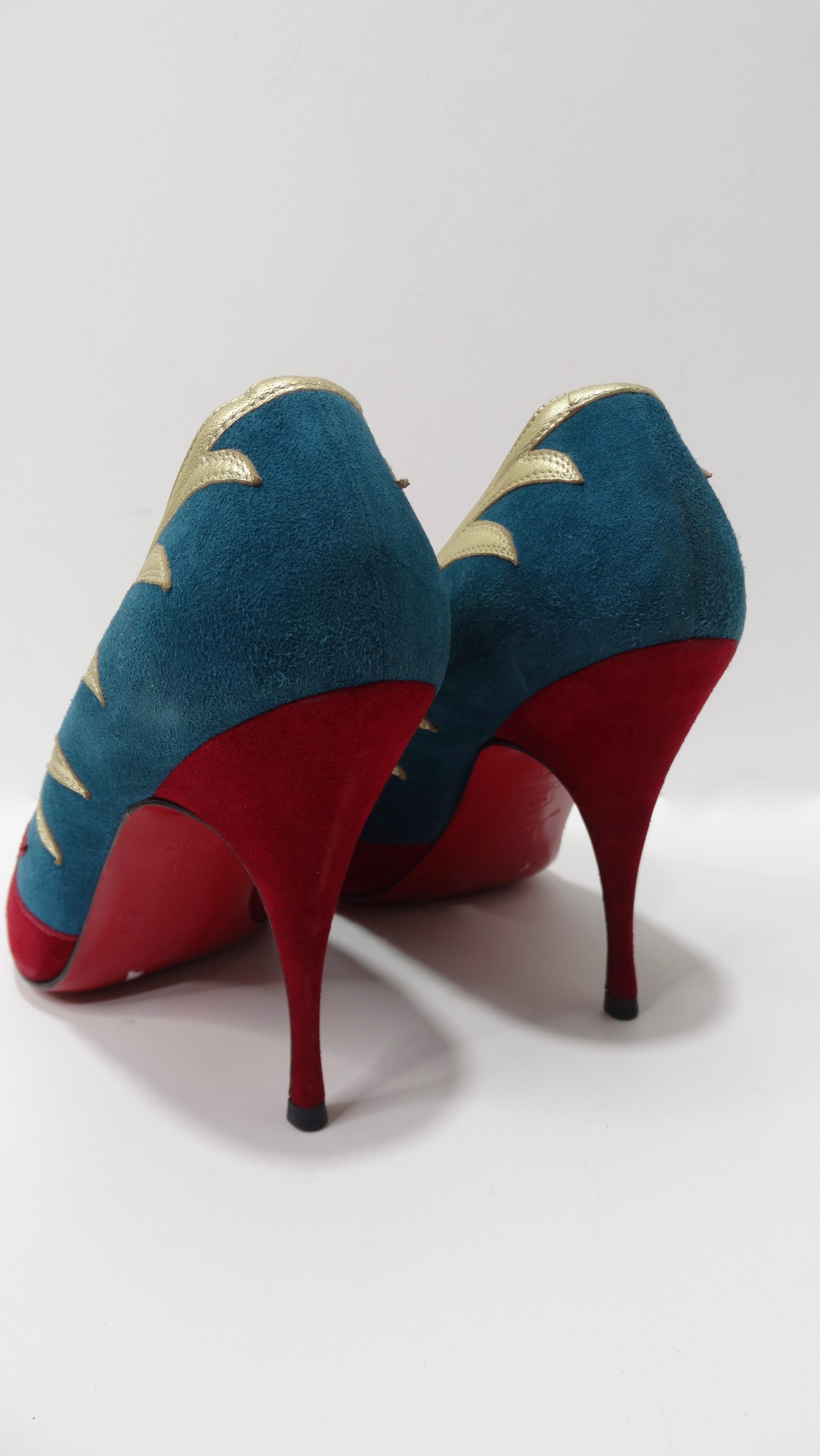 Brown Christian Louboutin Chinese Dragon Heels  For Sale