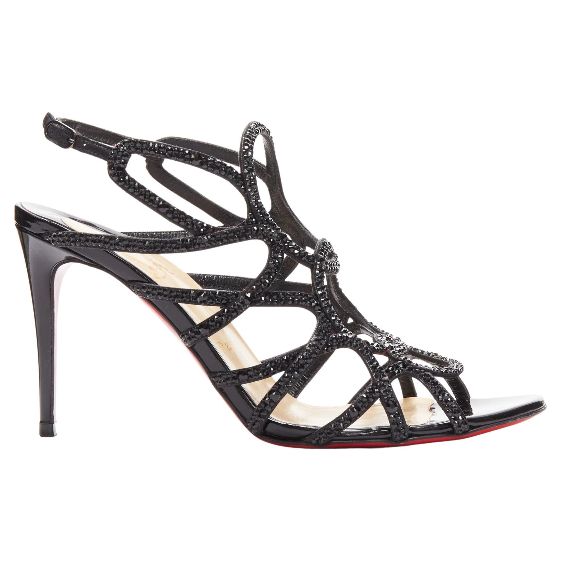 Christian Louboutin Pre-owned Women's Leather Sandals - Navy - EU 37