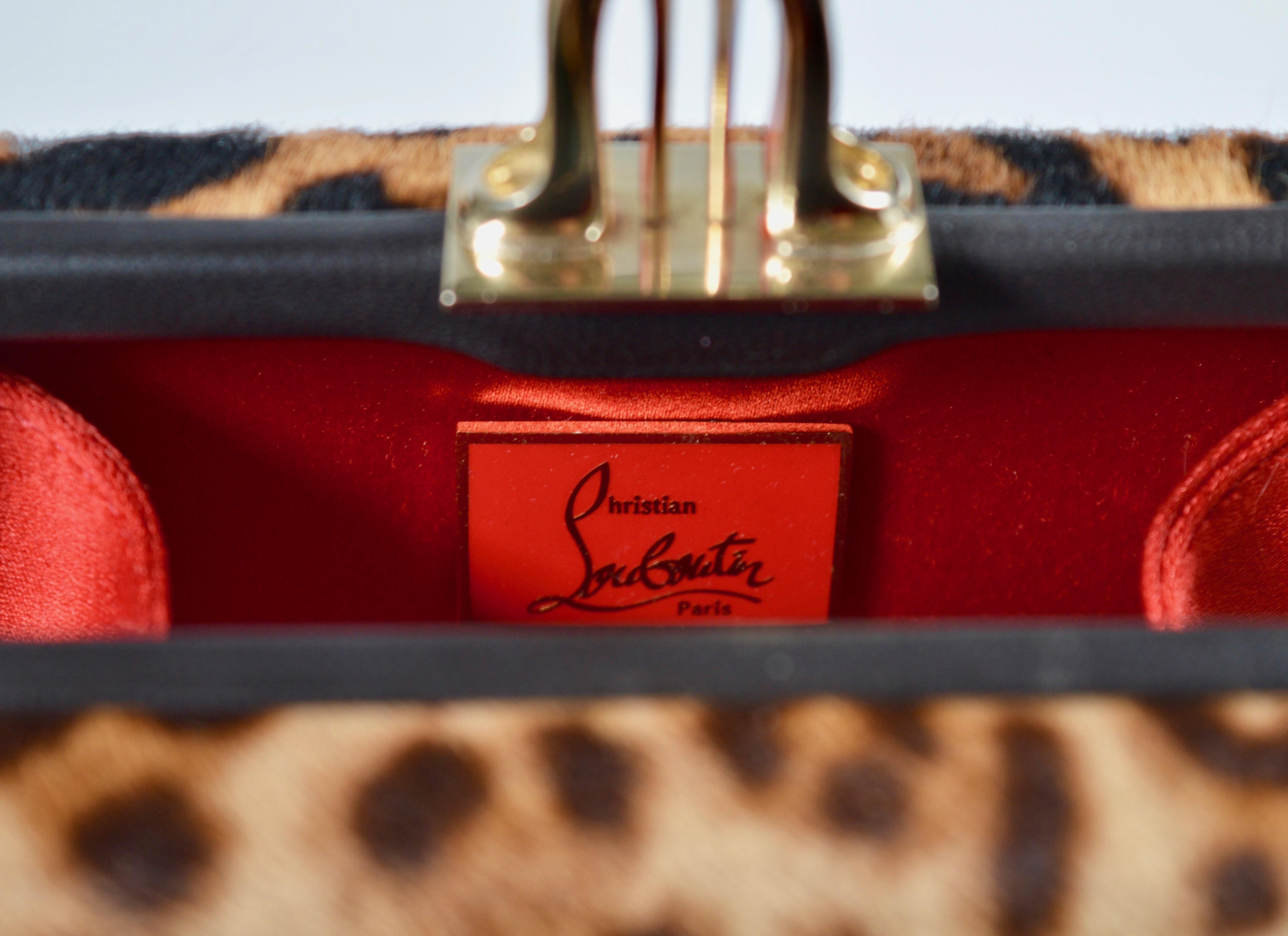 louboutin leopard bag