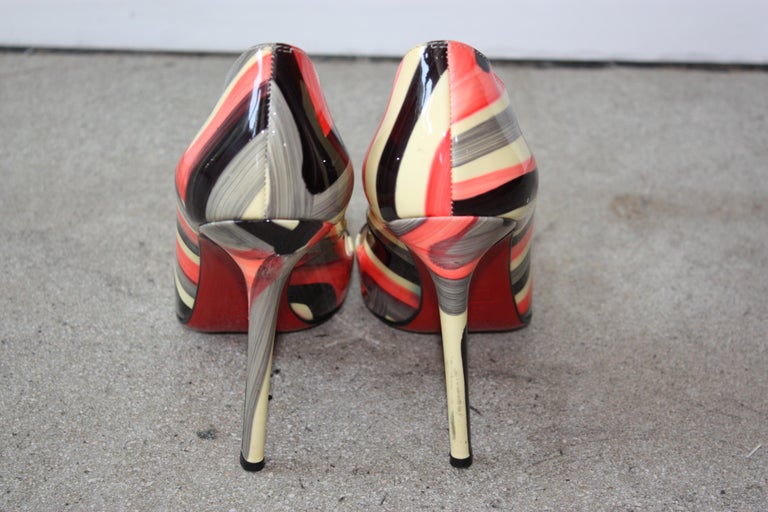 colorful christian louboutin shoes