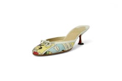 Christian Louboutin Comic Print Mules  Size US 6.5