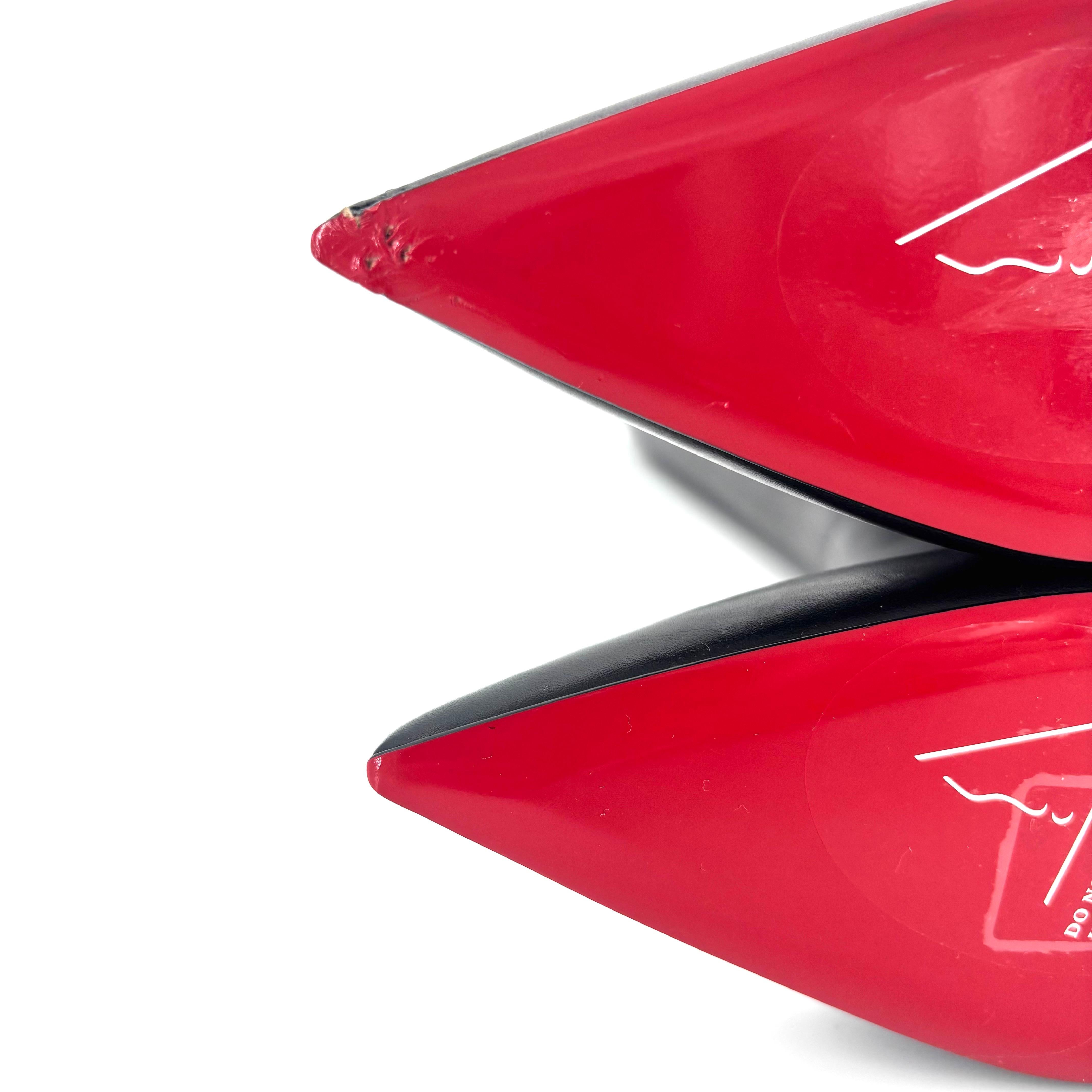 Christian Louboutin Condora Botta 85 Knee High Pointed Toe Tall Boots 39.5 in vendita 3