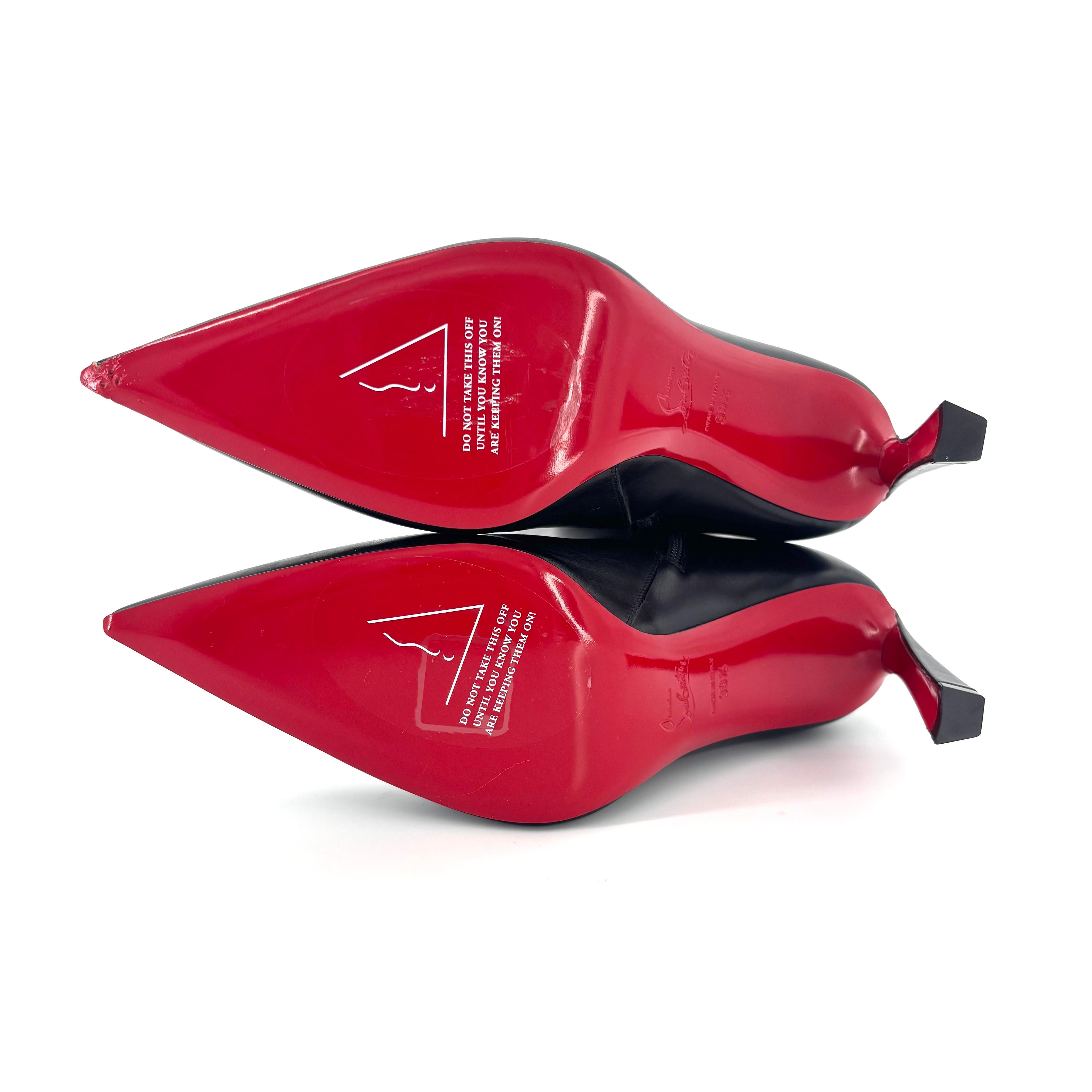 Christian Louboutin Condora Botta 85 Knee High Pointed Toe Tall Boots 39.5 in vendita 4