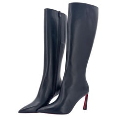 Christian Louboutin Condora Botta 85 Knee High Pointed Toe Tall Boots 39.5