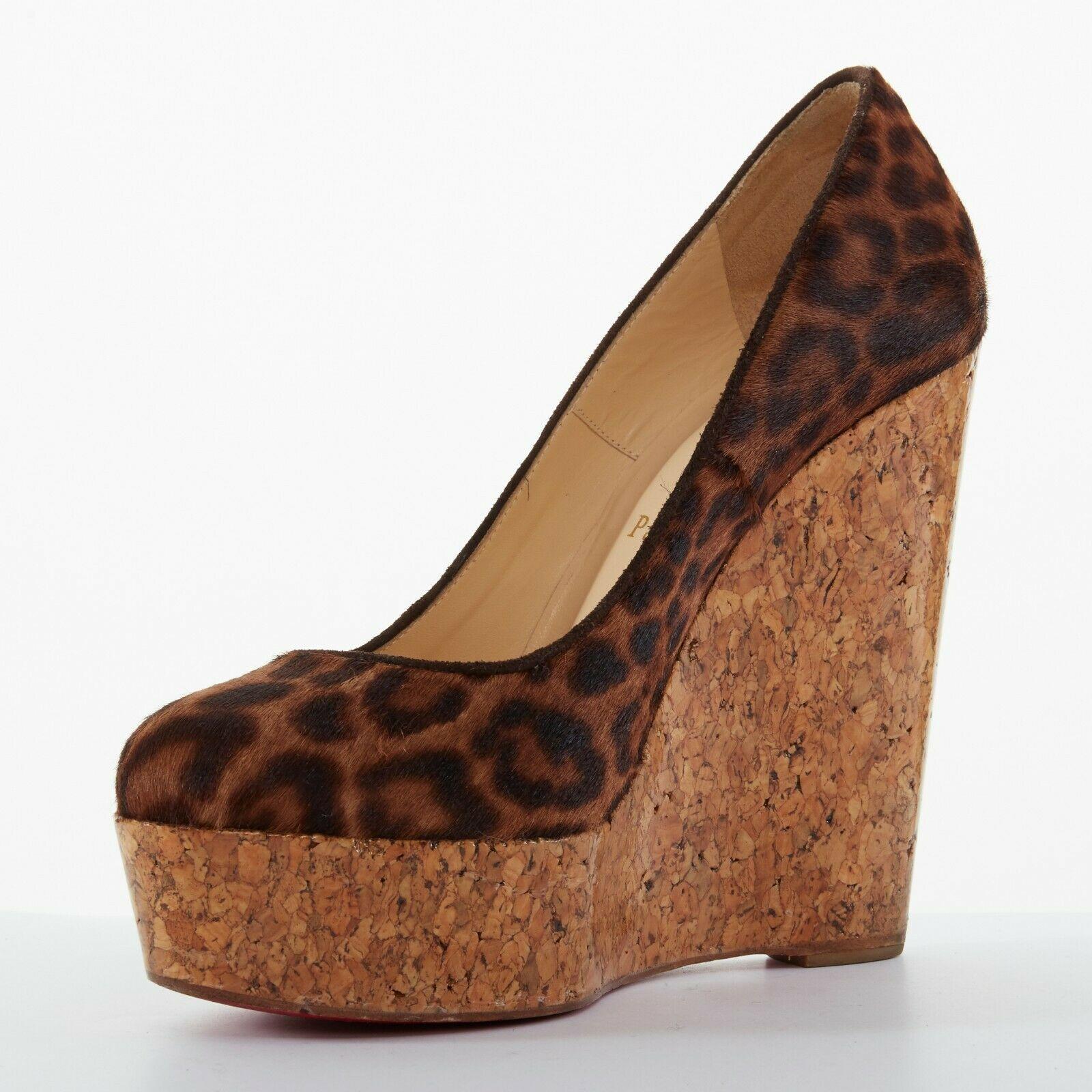 louboutin cork heels