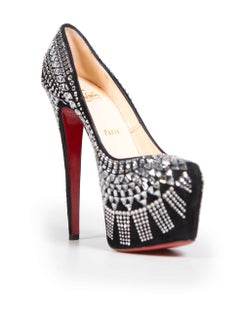 Christian Louboutin Crystal Decora Strass Pumps Size IT 38.5