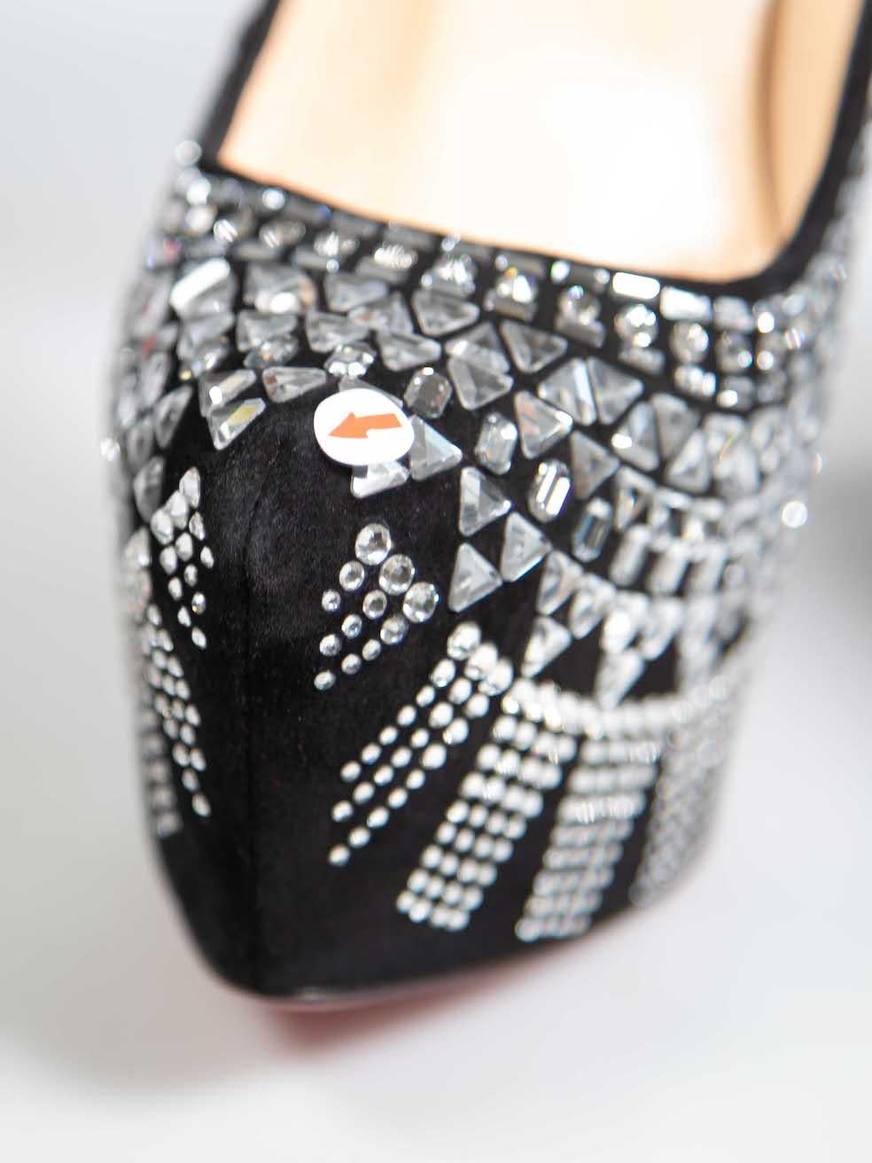 Christian Louboutin escarpins à lanières décorées de cristaux, taille IT 38,5 Pour femmes en vente
