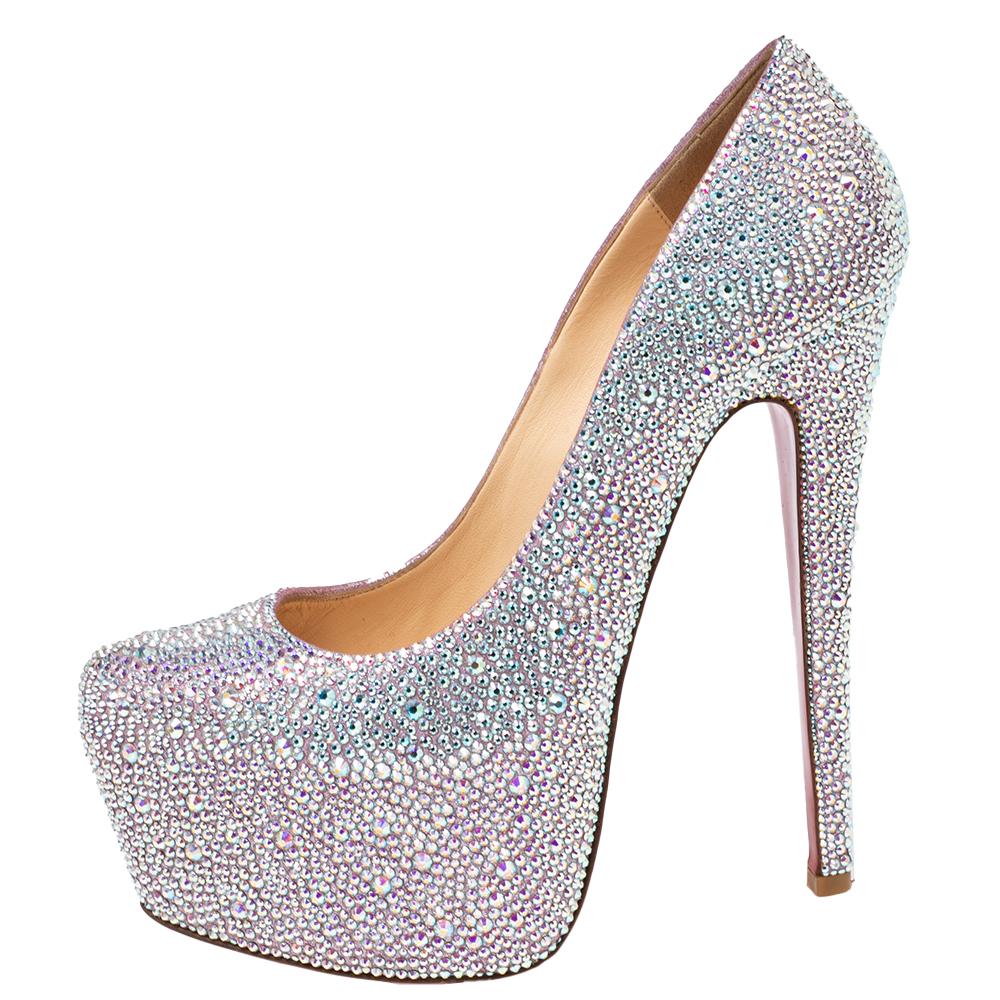Louboutin rhinestone heels 2025