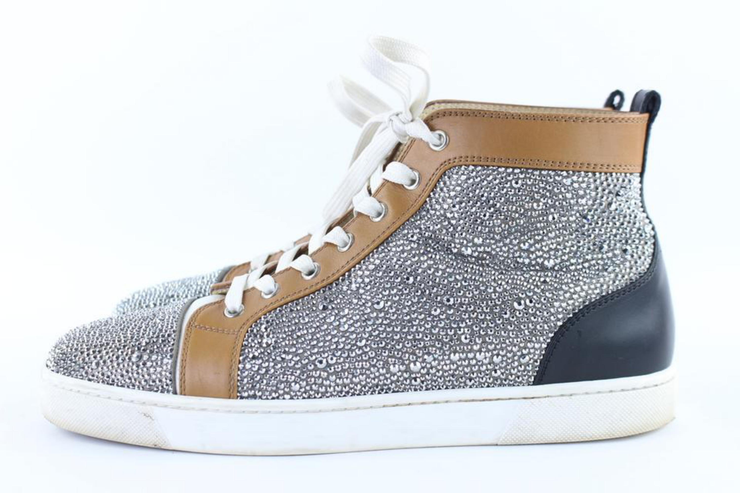 Christian Louboutin Crystal Strass Louis High Top Sneaker 10clb1222 Boots/Bootie For Sale 3