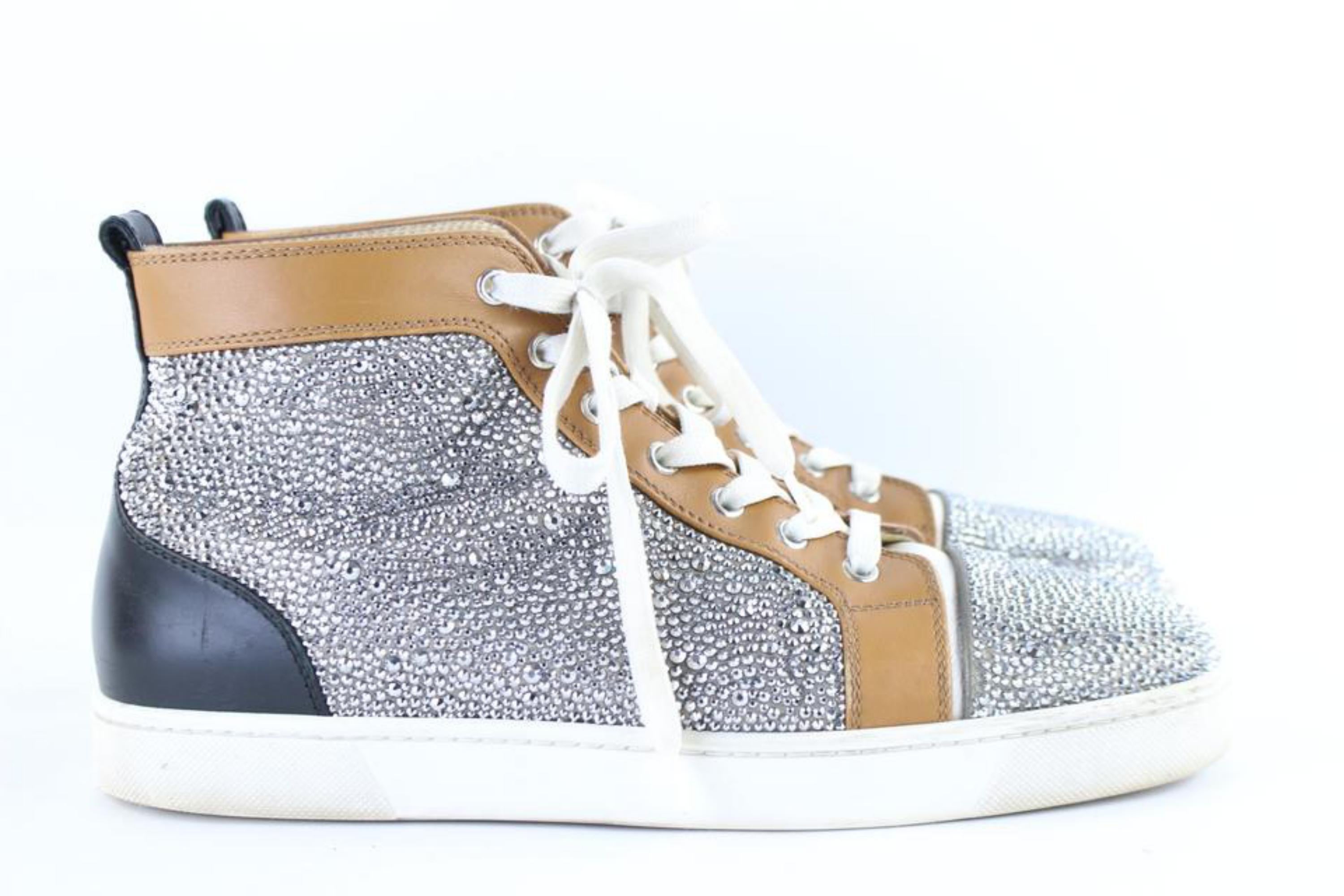 Christian Louboutin Crystal Strass Louis High Top Sneaker 10clb1222 Boots/Bootie For Sale 4