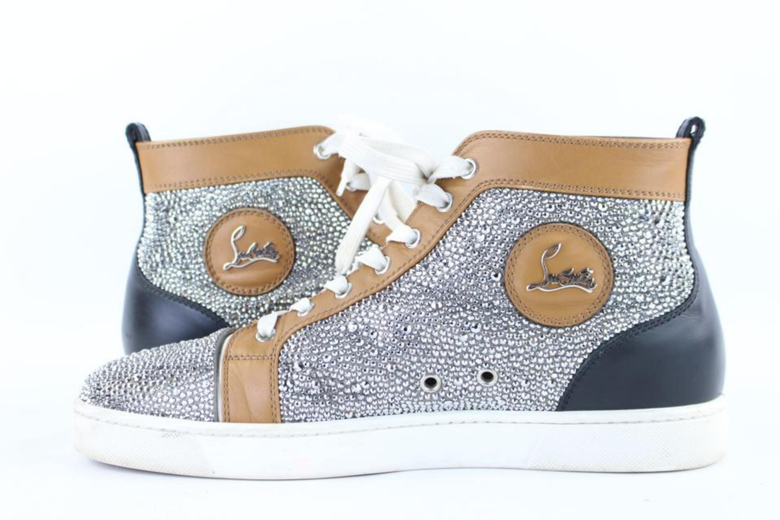 Christian Louboutin Crystal Strass Louis High Top Sneaker 10clb1222 Boots/Bootie For Sale 5