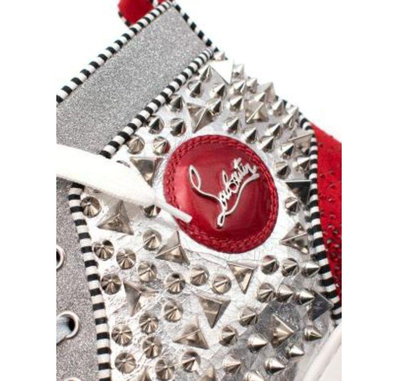 Christian Louboutin Zapatillas Louis Spike Adornadas con Cristales y Tachuelas en venta 1