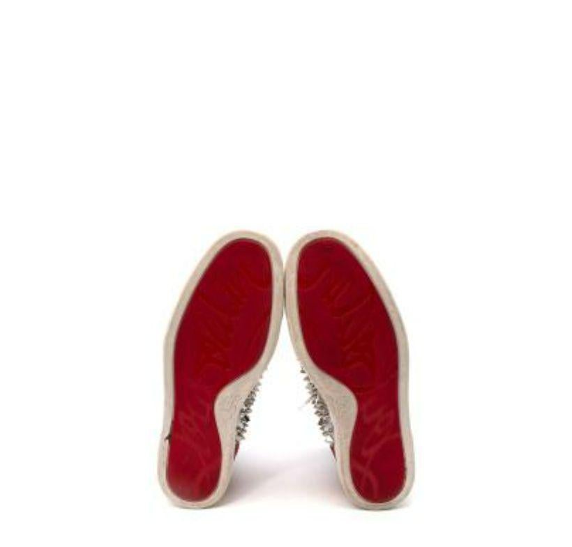 Christian Louboutin Zapatillas Louis Spike Adornadas con Cristales y Tachuelas en venta 4
