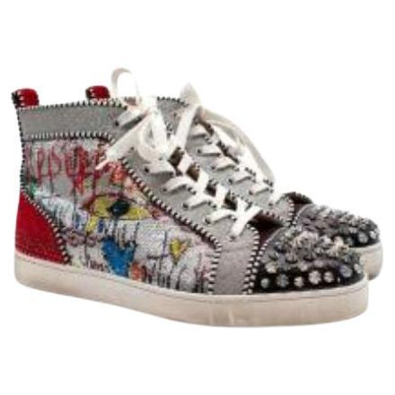 Christian Louboutin Crystal and Stud Embellished Louis Spike Trainers For  Sale at 1stDibs | louboutin spike, louboutin trainers spikes, spike red  bottoms