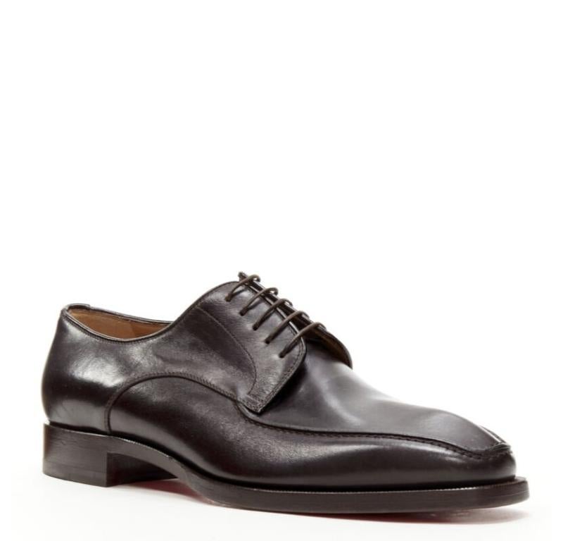 CHRISTIAN LOUBOUTIN Cypriene Flat Vintage brown leather derby loafer EU42
Reference: TGAS/C01130
Brand: Christian Louboutin
Model: Cypriene Flat
Material: Leather
Color: Brown
Pattern: Solid
Closure: Lace Up
Lining:  Leather
Extra Details: Almond