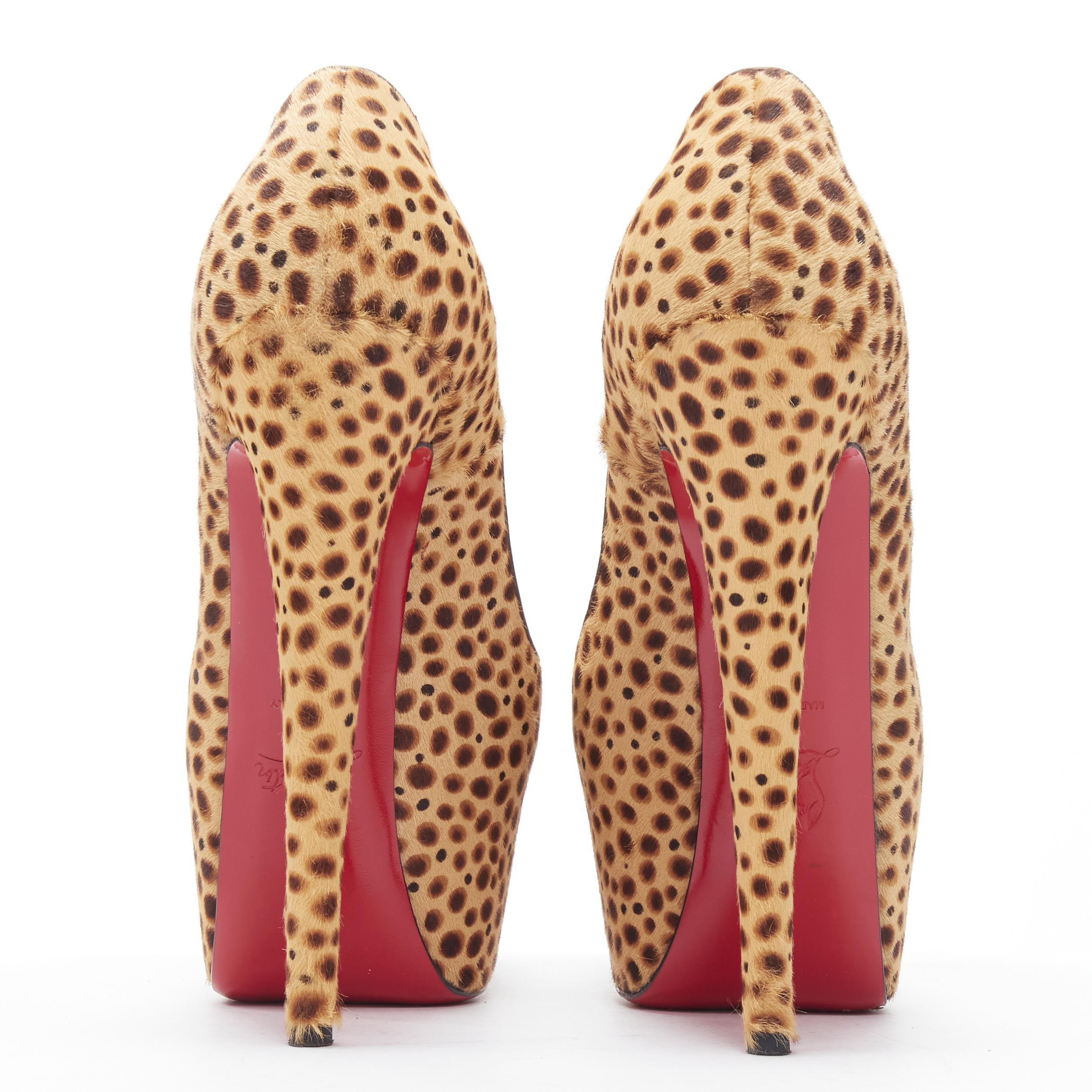 christian louboutin cheetah heels