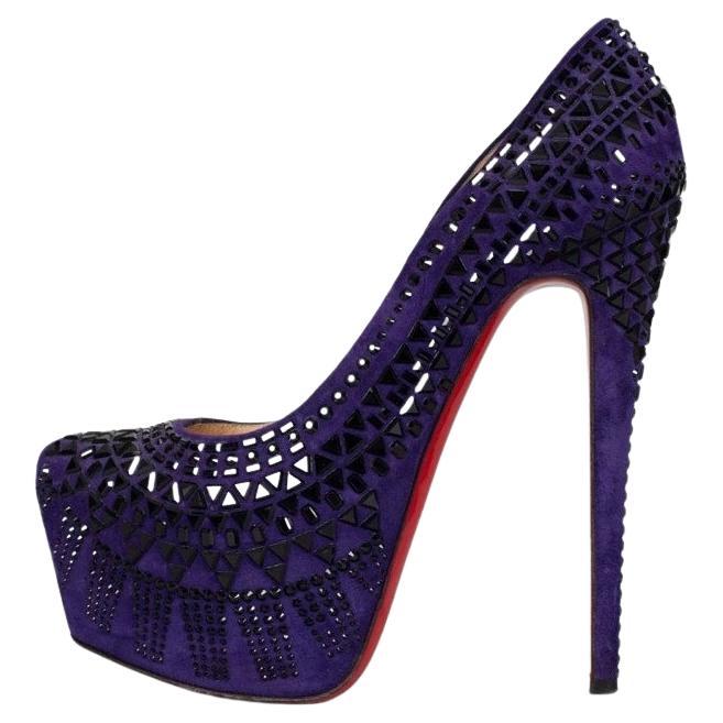 Christian Louboutin Daffodile Purple Crystal Pumps - Taille 38