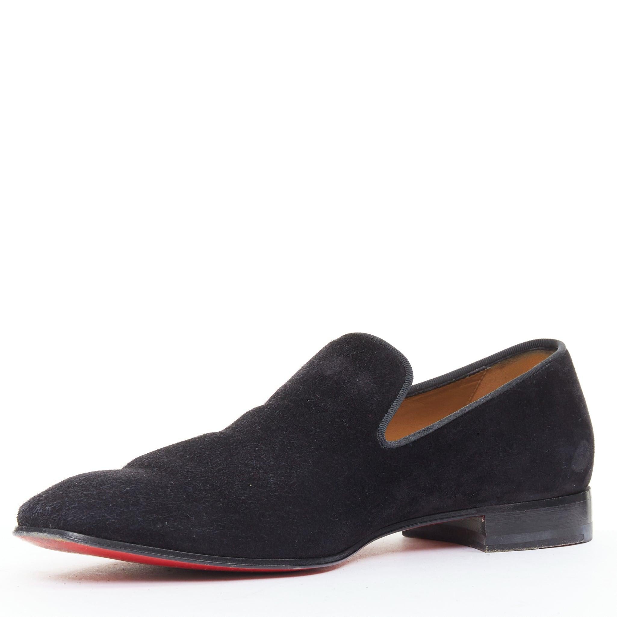 Noir CHRISTIAN LOUBOUTIN Dandelion mocassins en daim noir à enfiler EU39.5 en vente