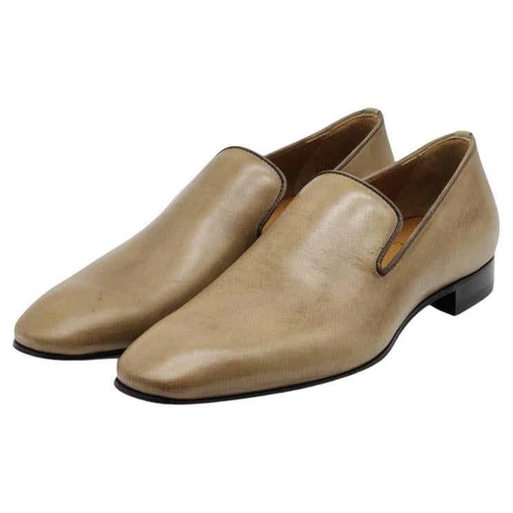 Christian Louboutin Dandelion Loafer Calf Leather in Tan Size 6 For Sale