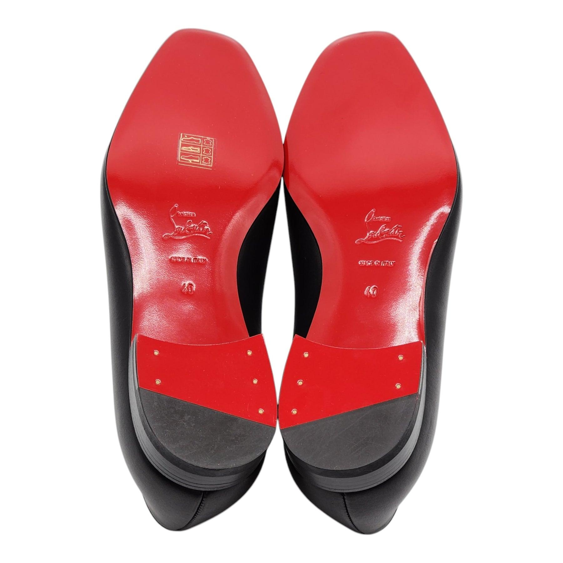 Men's Christian Louboutin Dandelion Tassel Tuxedo Loafers Leather in Black