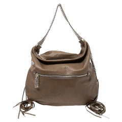 Christian Louboutin Dark Beige Leather Mariana Rider Hobo