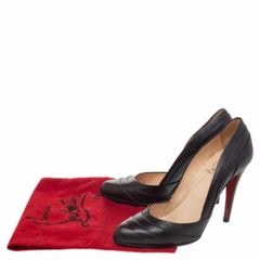 Christian Louboutin Dark Brown Leather Armadillo Pumps Size 38.5