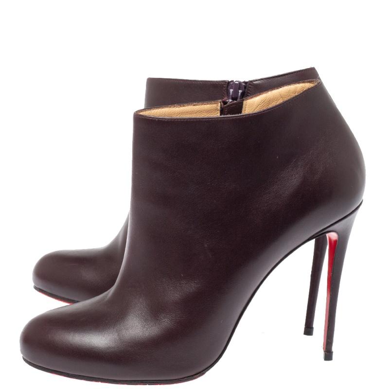 Christian Louboutin Dark Brown Leather 