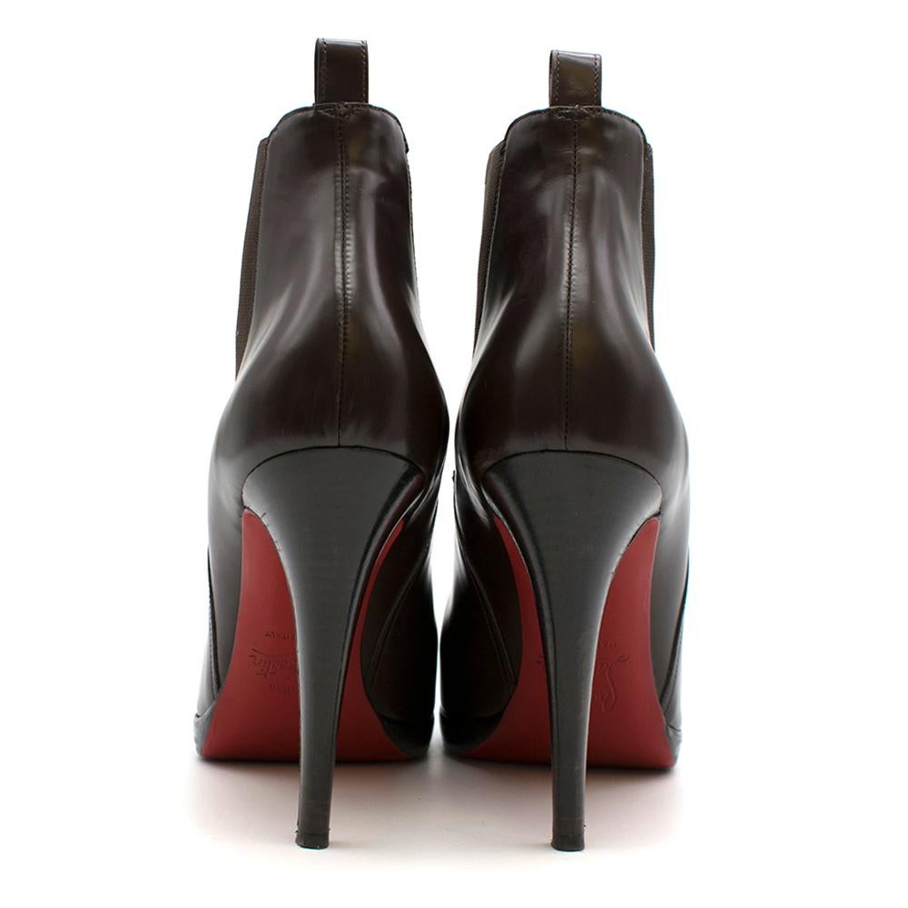 dark brown heeled boots