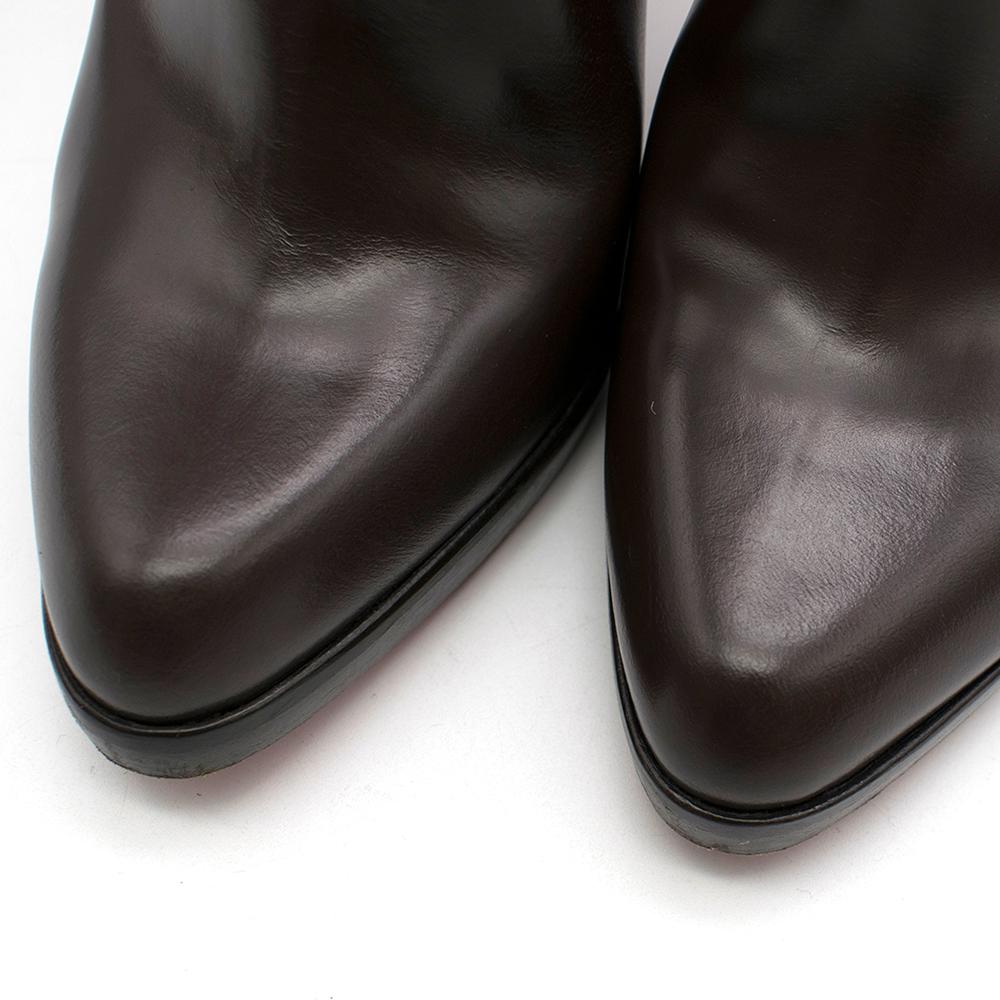 dark brown heel boots