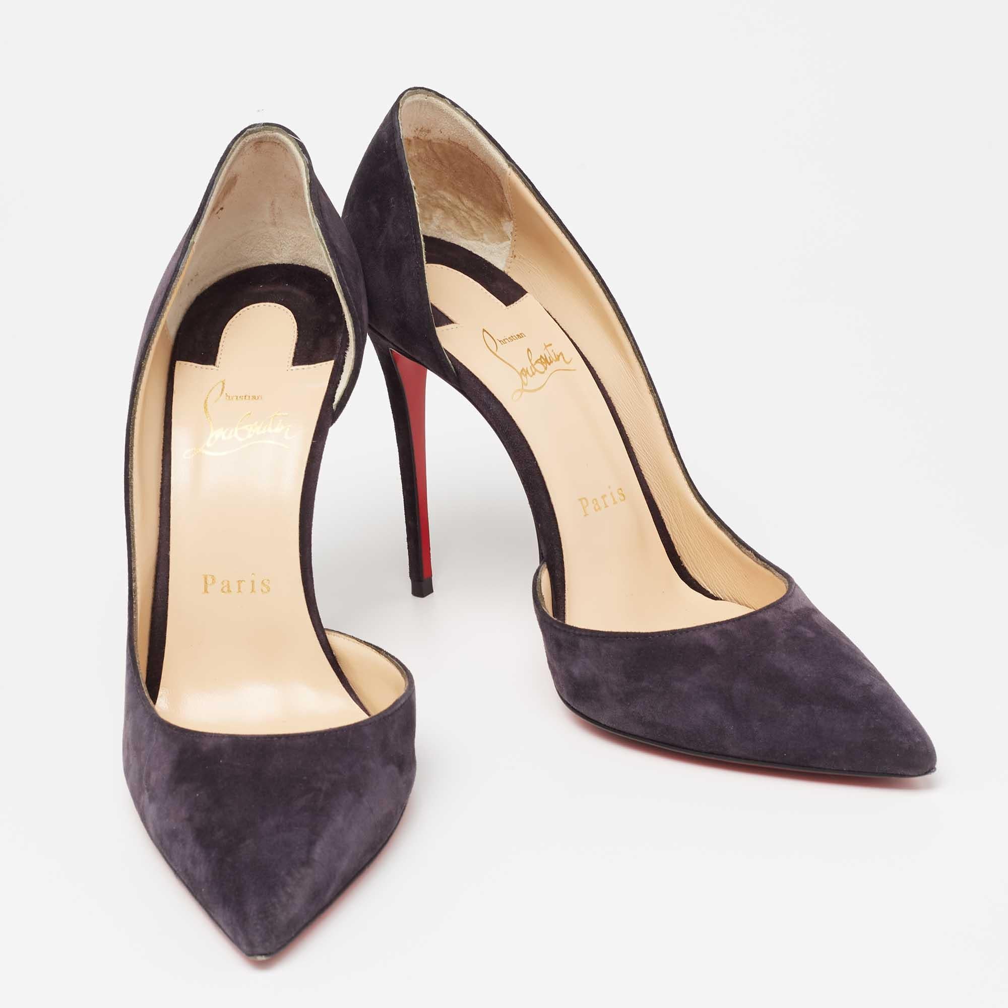 plum high heels