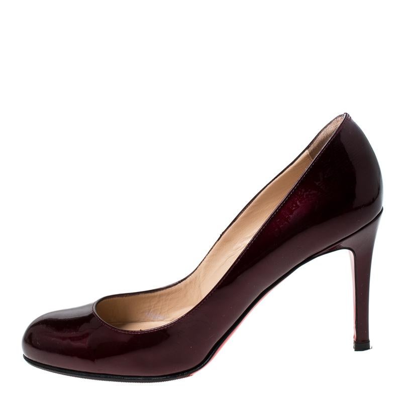 dark purple pumps