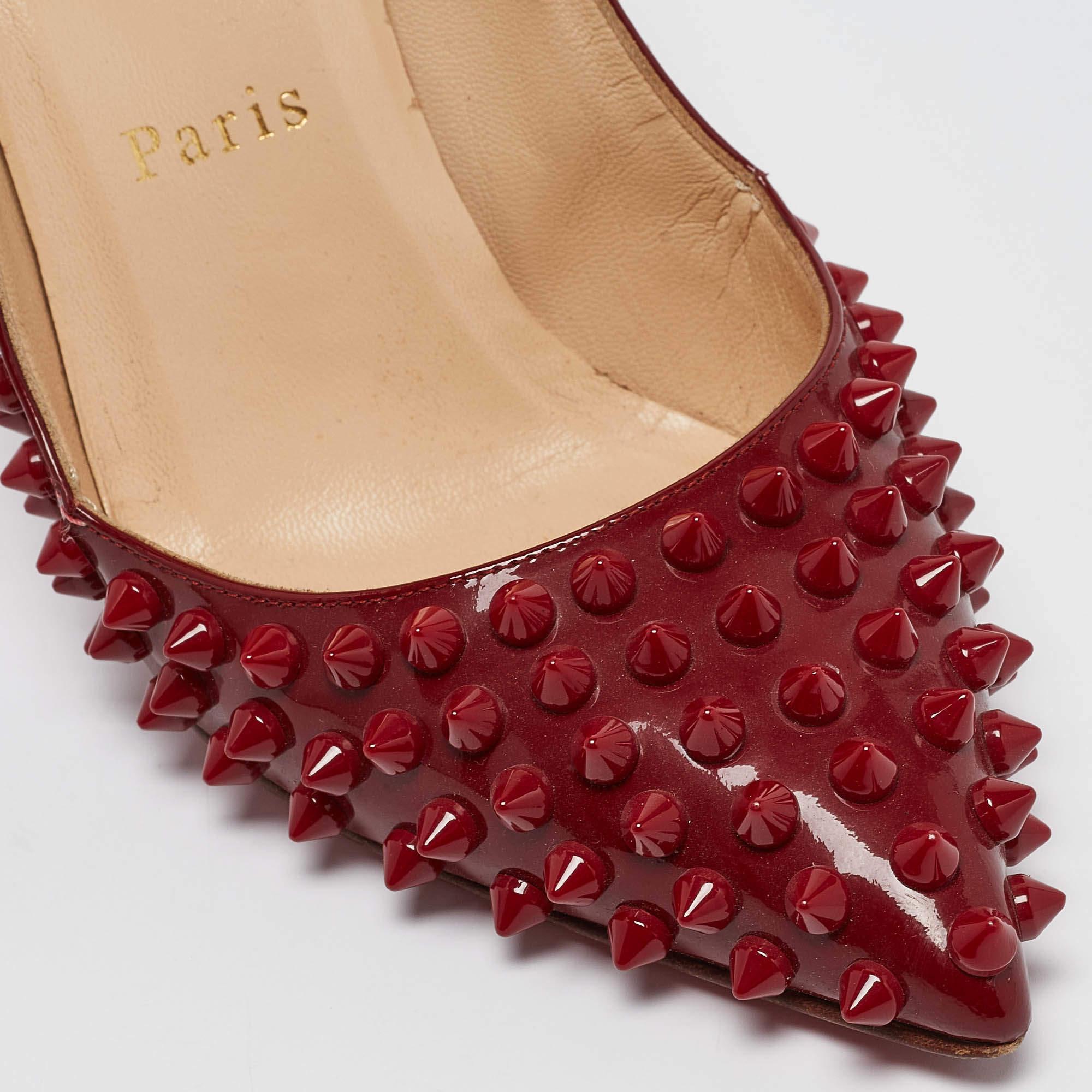 Christian Louboutin Pumps Pigalle in vernice rosso scuro taglia 36 2