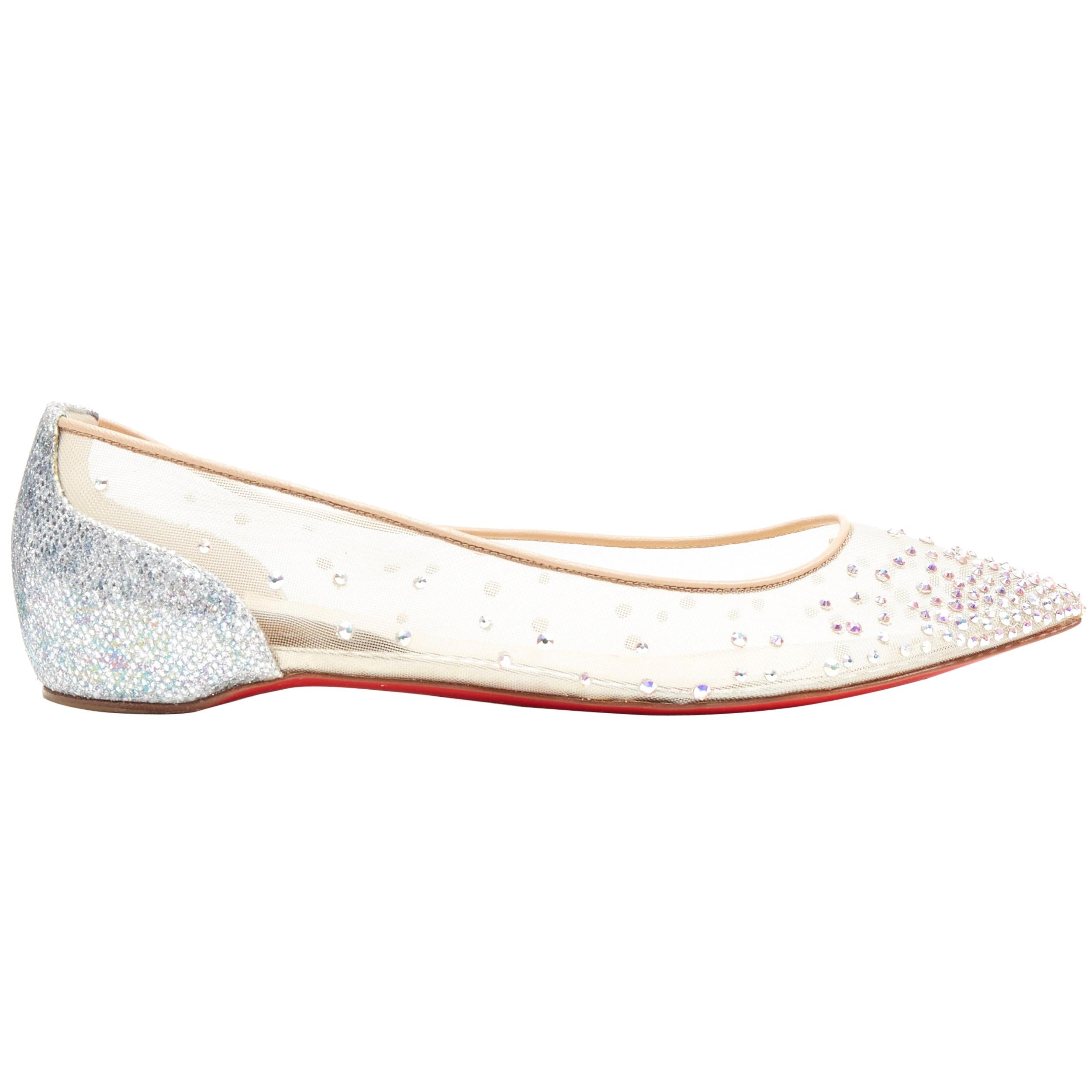 christian louboutin sparkly flats