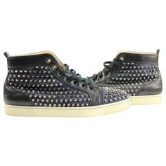 Christian Louboutin Denim/Blue Rare Louis Flat Jean 44 Lmcl04 66cla812 Sneakers