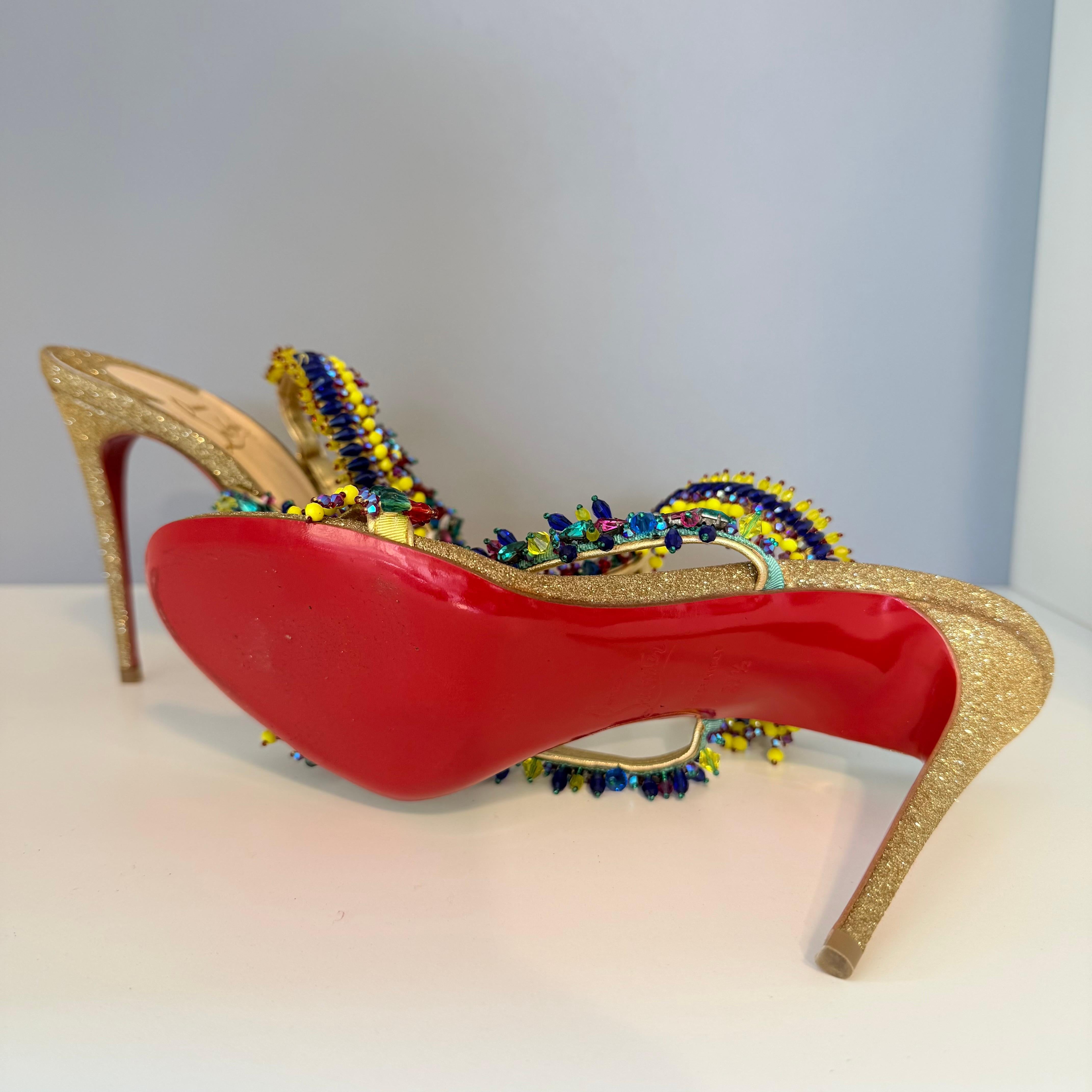 Christian Louboutin Devibroda Glitter 100 IT 37.5 im Angebot 5