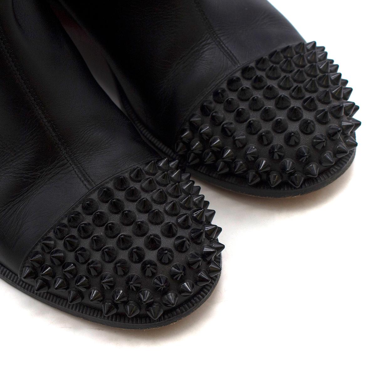 Women's Christian Louboutin Egoutina studded leather boots 36.5
