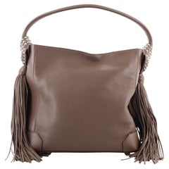 Christian Louboutin Eloise Fringe Hobo Leather Medium