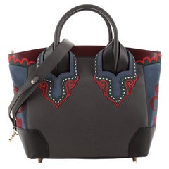Christian Louboutin Eloise Satchel Embroidered Leather Large